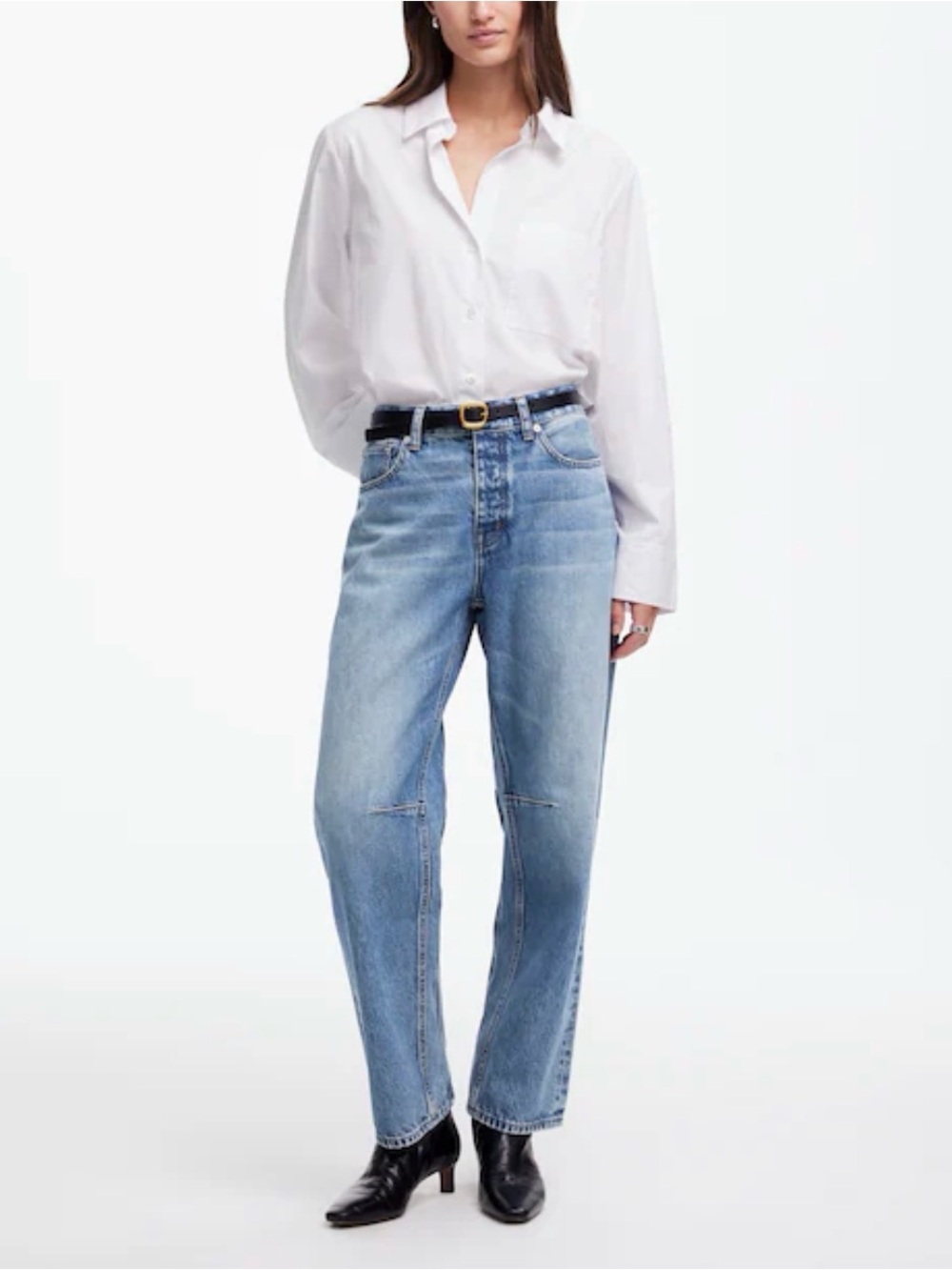 Madewell Petite Darted Barrel Ankle Jean